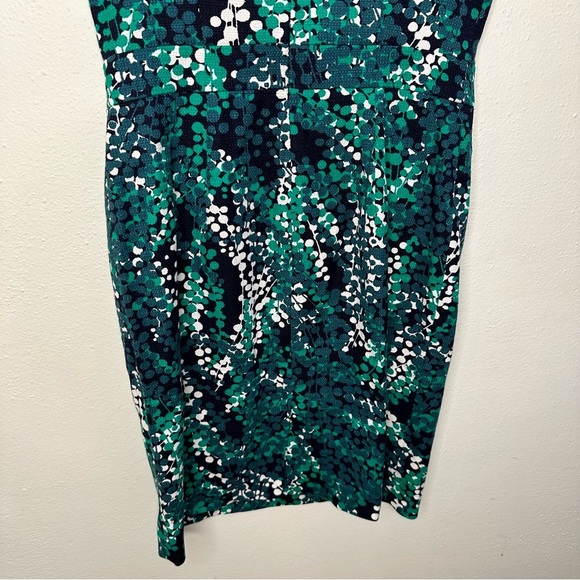 Boden Textured Martha Shealth Teal Multicolored Dress Size 6 - Picture 7 of 11